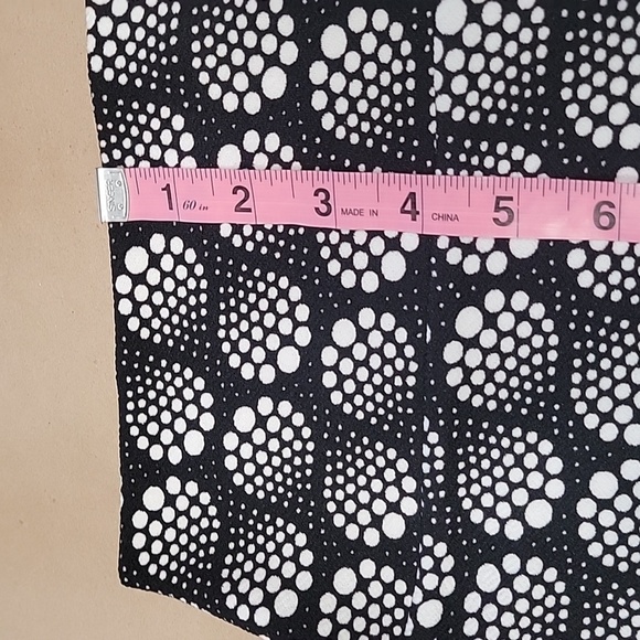 LuLaRoe Size S Black with Abstract White Circles Bodycon Pencil/Bandage Skirt - Picture 7 of 9